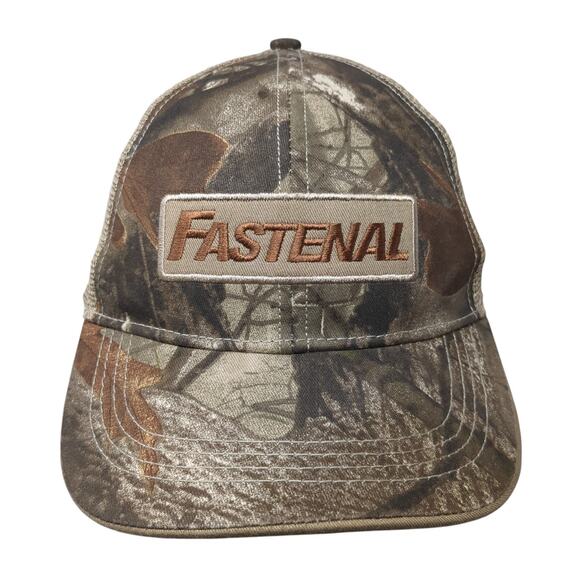 Fastenal Snapback Rope Trucker Hat Multi Camo One Size Outdoor Hunting - Picture 1 of 10